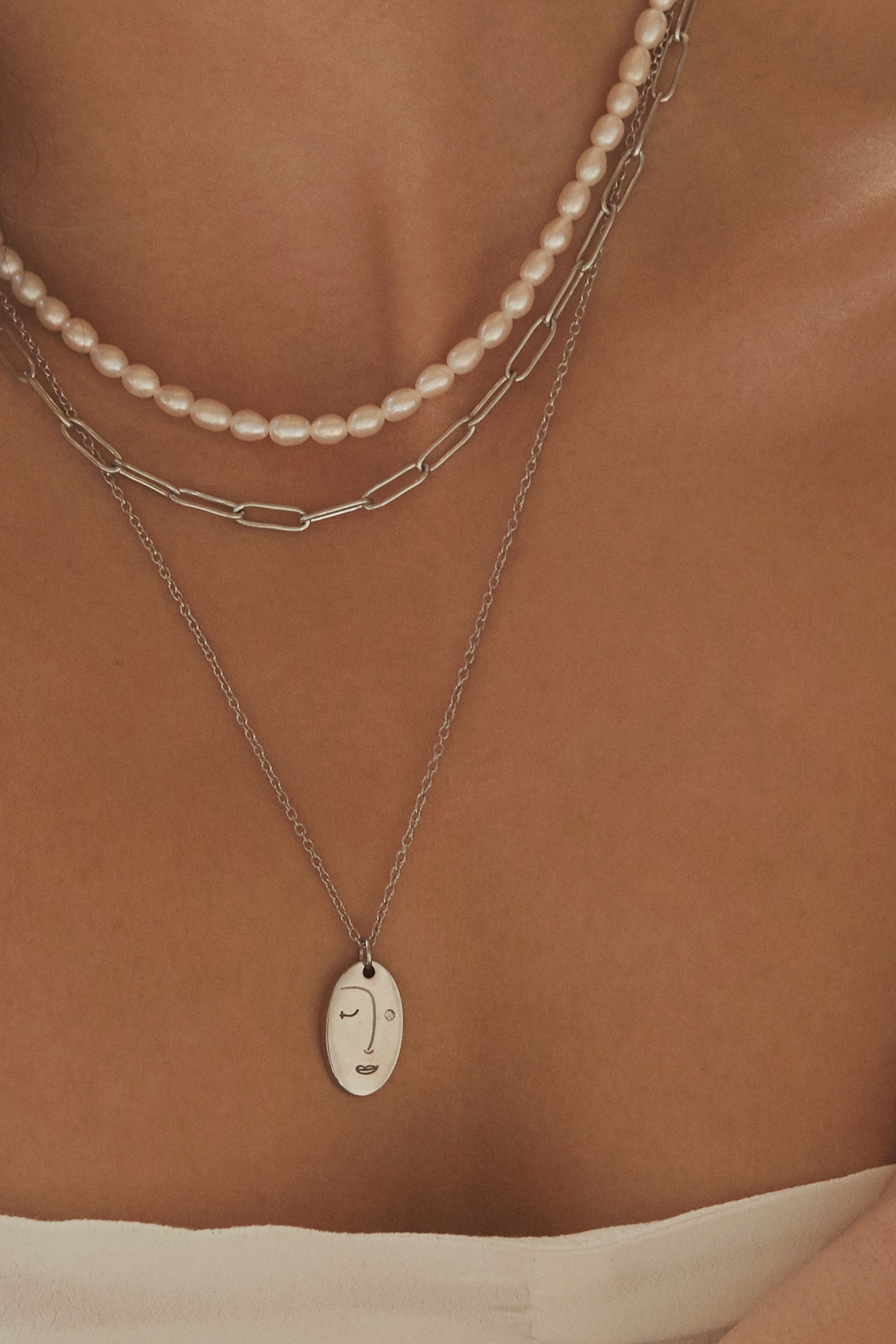 Beauty Necklace - Silver Necklaces Twenty Compass   