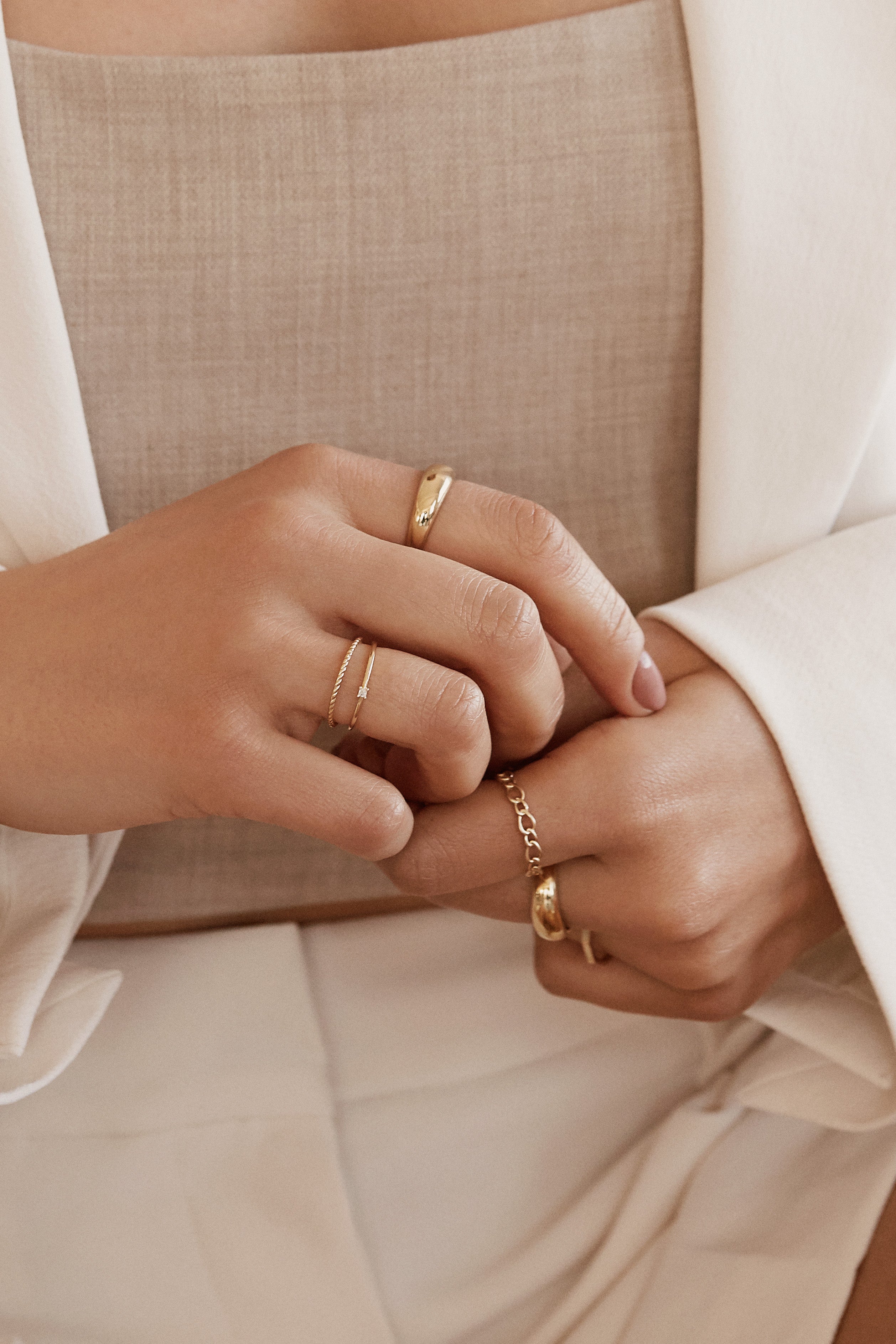 Sapphire Ring - 10 Karat Gold Rings Compass Luxe   