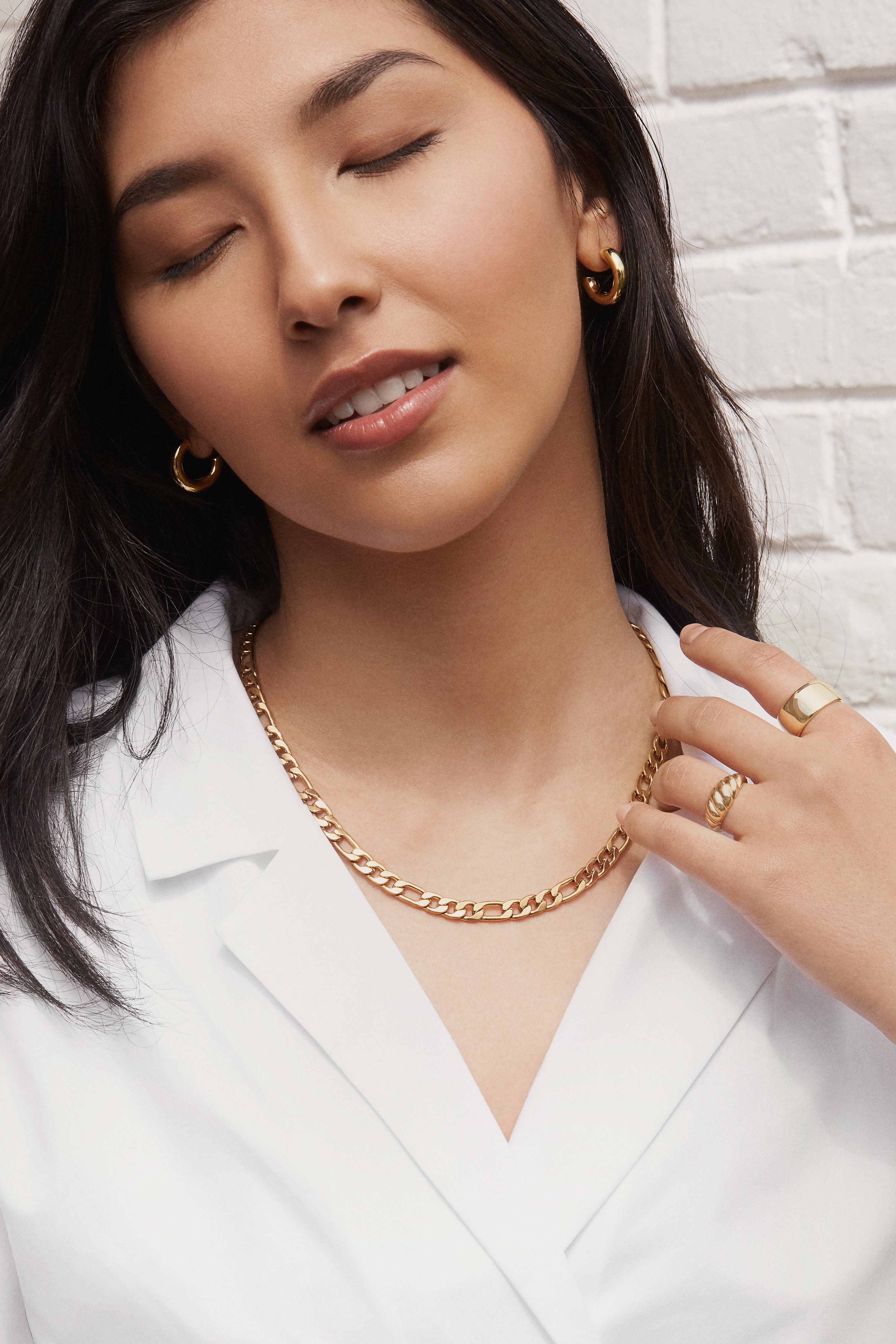 Melrose Necklace - Silver Necklaces Twenty Compass   