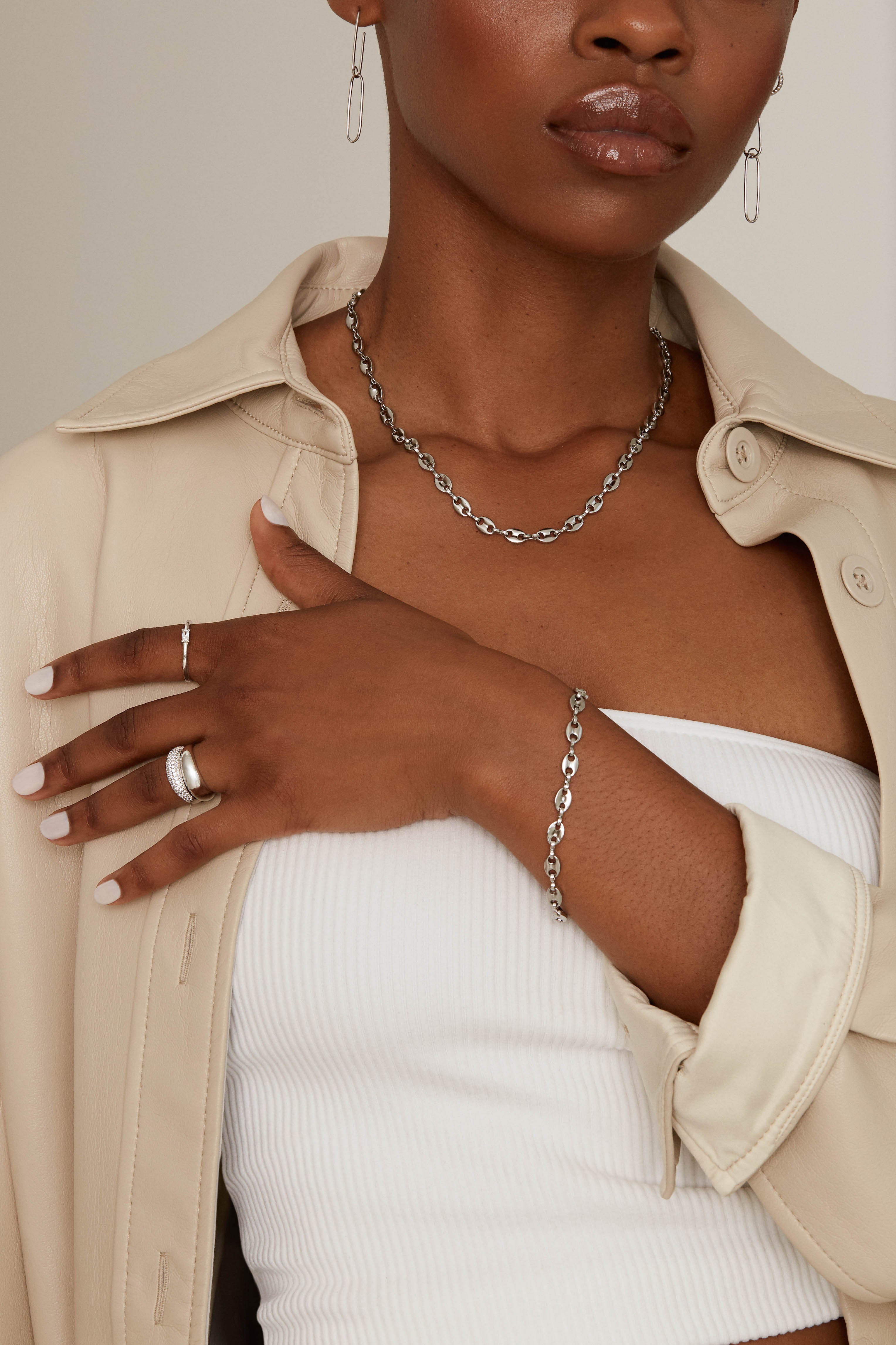 Soho Necklace - Silver Necklaces Twenty Compass   