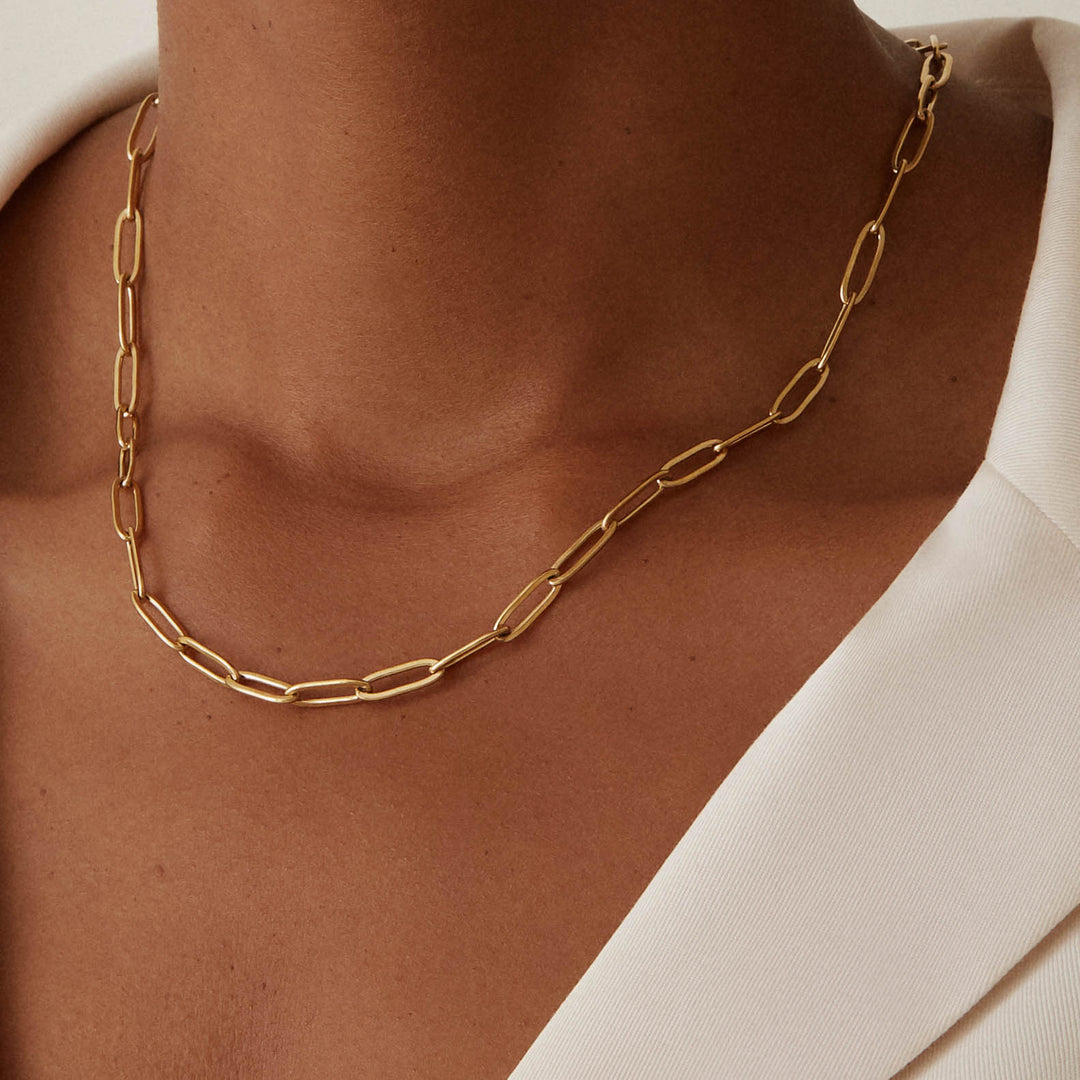 Paperclip Necklace - Gold – Twenty Compass