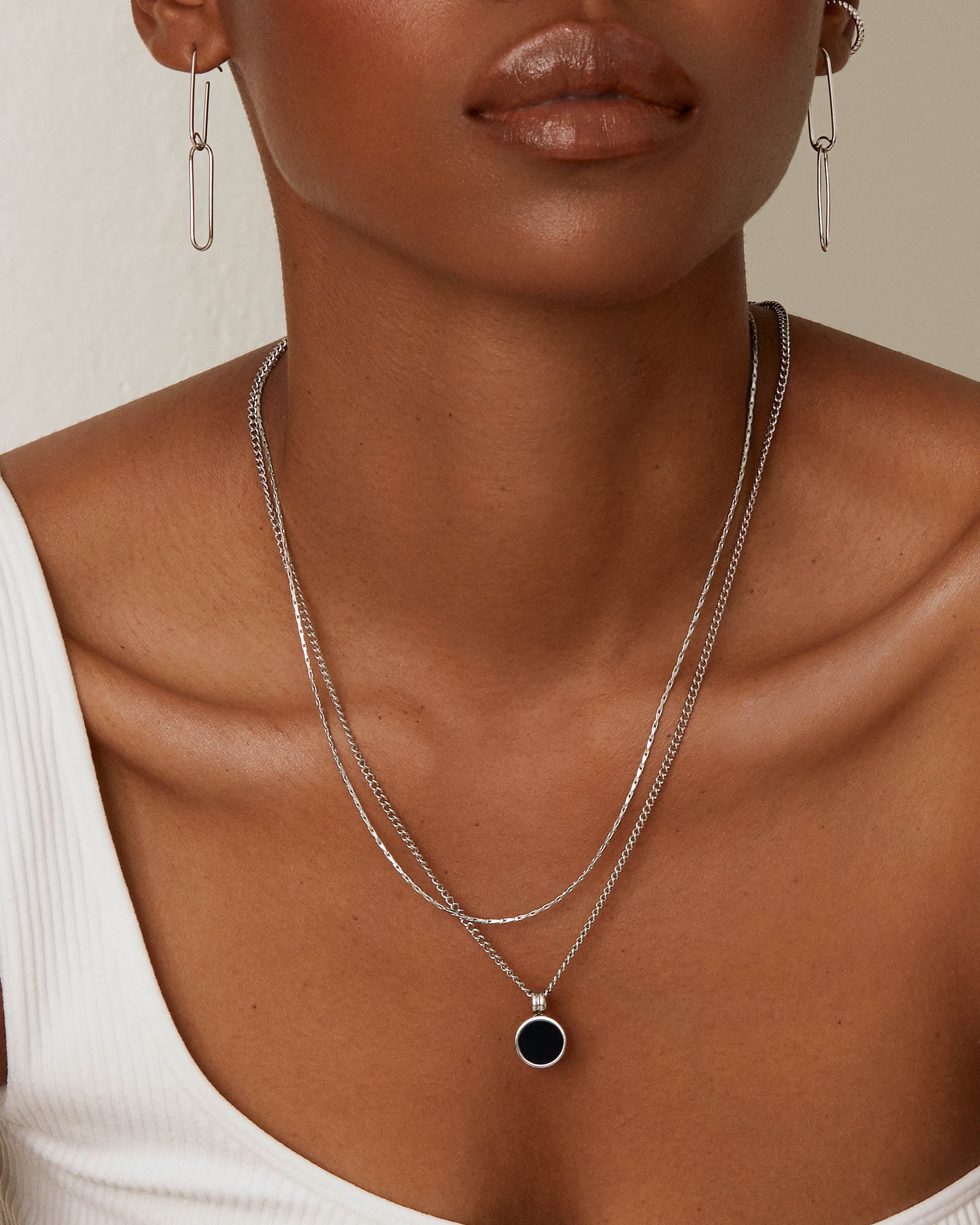 Billie Necklace - Silver Necklaces Twenty Compass   