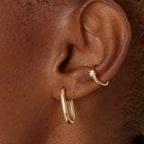 Sparkle Ear Cuff - Gold Vermeil Earrings Twenty Compass   