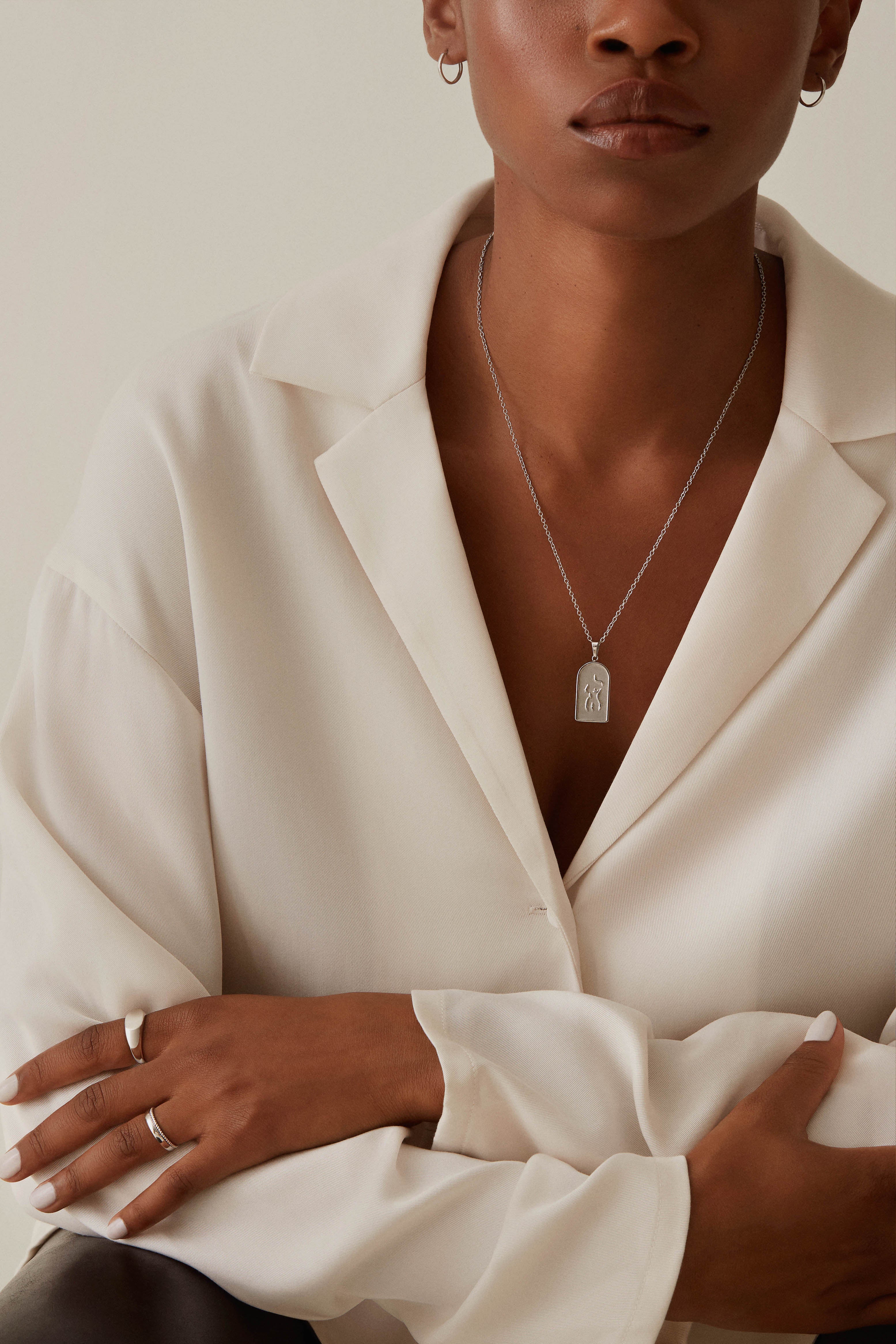 Femme Necklace - Silver Necklaces Twenty Compass   