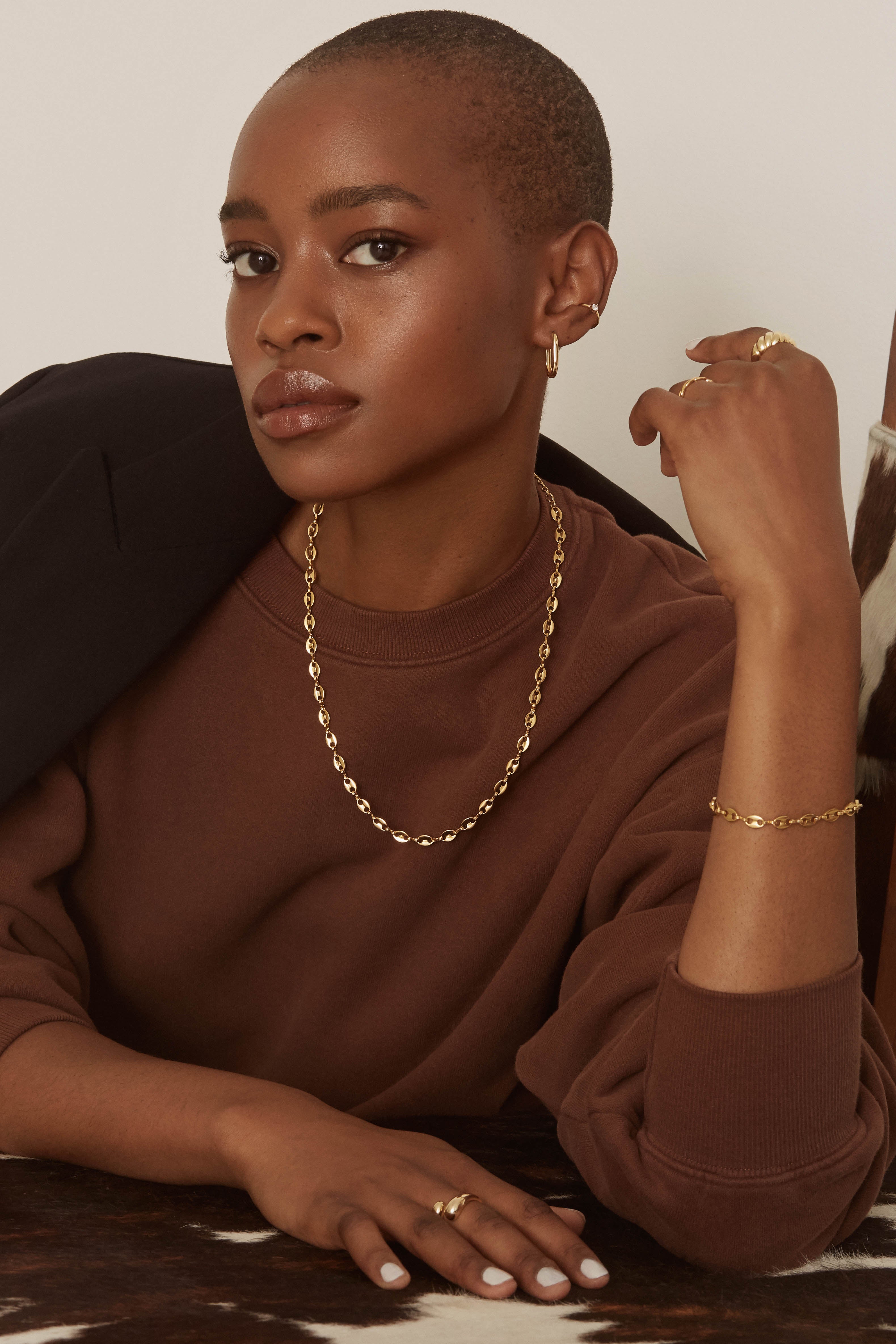Sparkle Ear Cuff - Gold Vermeil Earrings Twenty Compass   