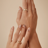 Croissant Ring - 10 Karat Gold Rings Compass Luxe   