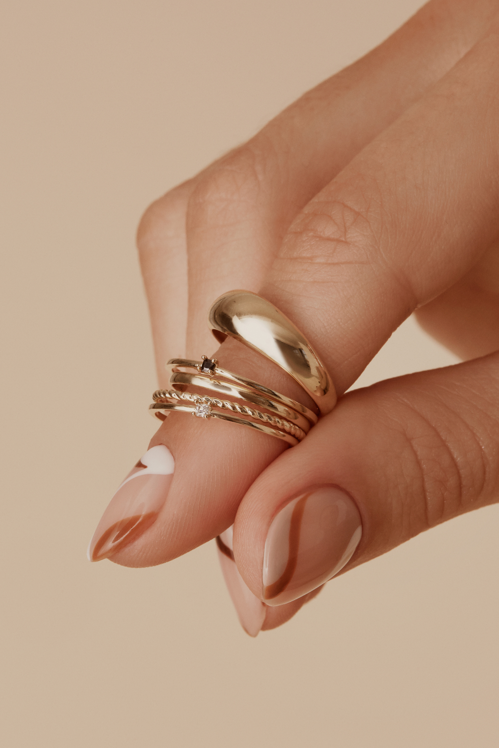 Torsade Ring - 10 Karat Gold Rings Compass Luxe   