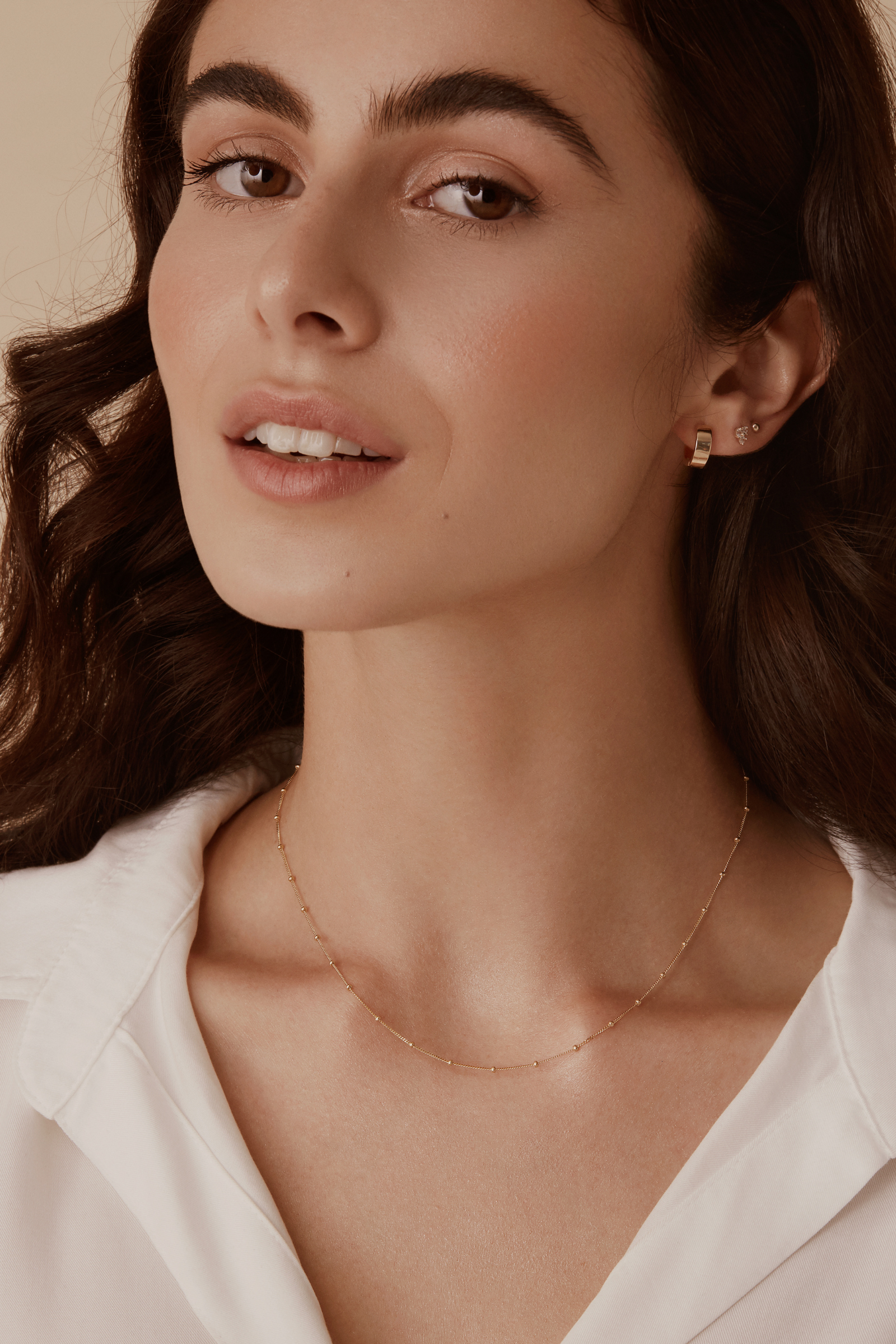 Lotus Stud Earrings - 14k Gold Earrings Compass Luxe   