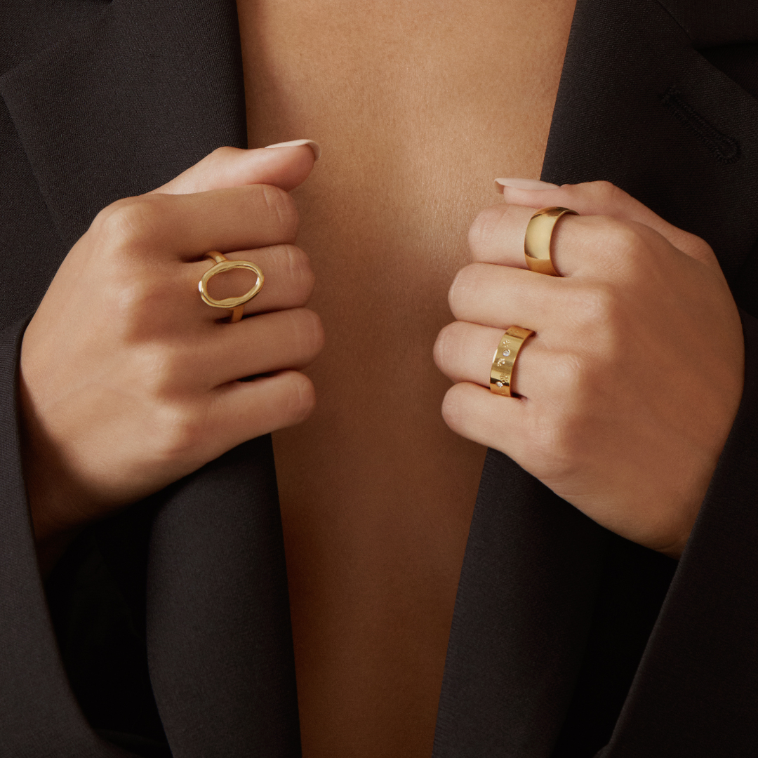 Band Ring - Gold Rings Twenty Compass   