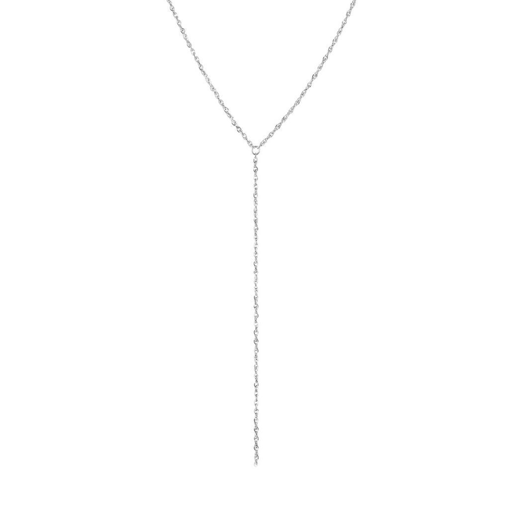 ★SENTIMENTS★ NO.582 [SILVER] CLIP NECKLACE Charles Garnier Mother-of-Pearl and .32 ct. t.w. CZ Cross