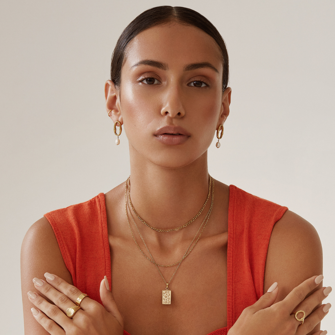 Dolce Vita Earrings - Gold Earrings Twenty Compass   
