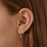 Treasure Stud - 14 Karat Gold Earrings Compass Luxe   