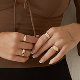 Image Ring - Gold Plated Rings Twenty Compass   