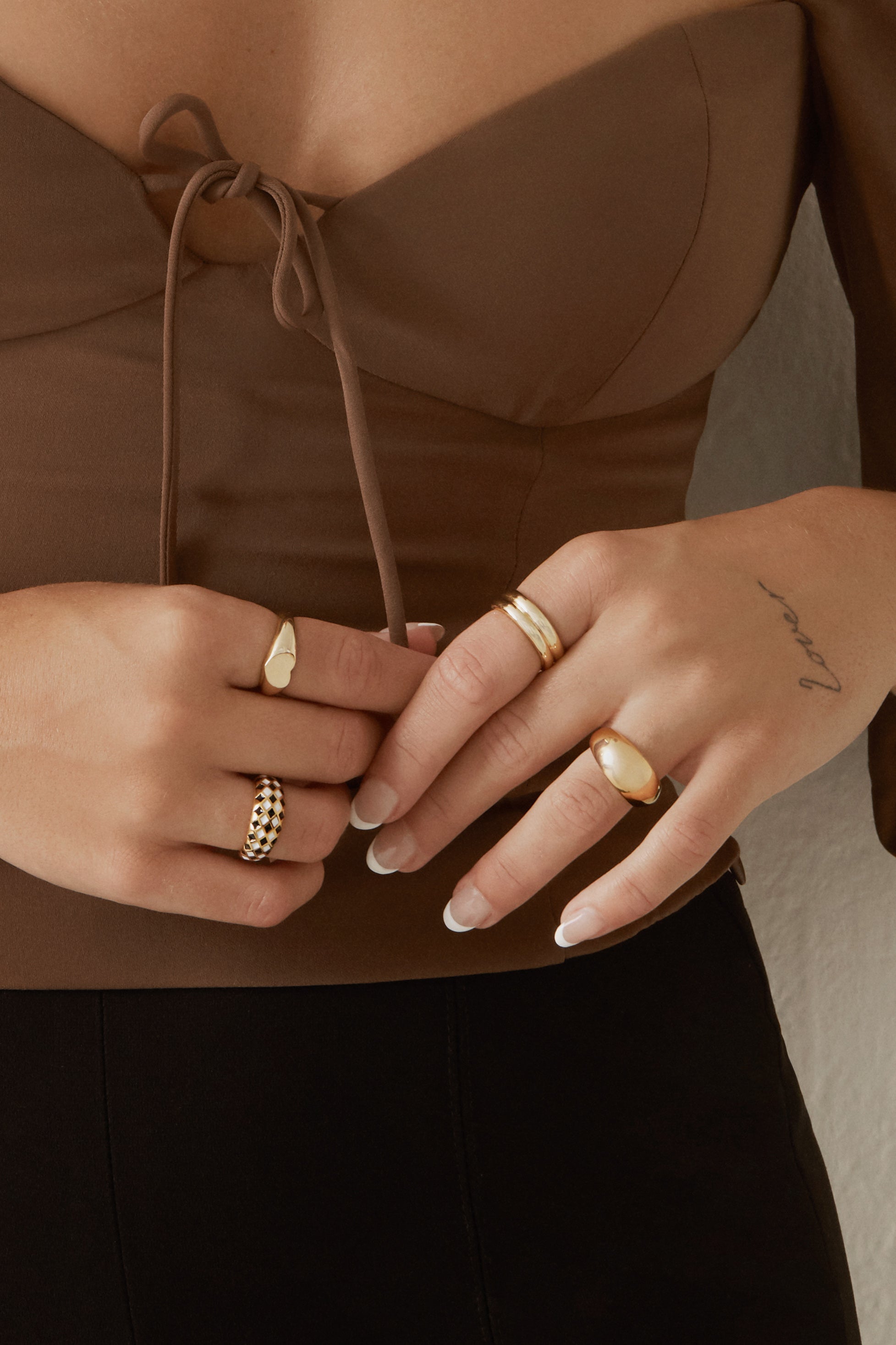 Image Ring - Gold Plated Rings Twenty Compass   