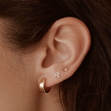 Lotus Stud Earrings - 14k Gold Earrings Compass Luxe   
