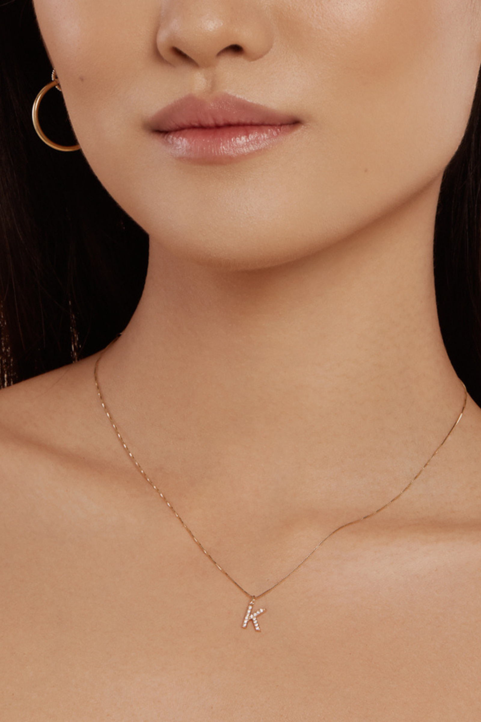 Letter Necklace - 10 Karat Gold Necklaces Compass Luxe   