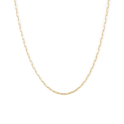 Paperclip Necklace - 10 Karat Gold