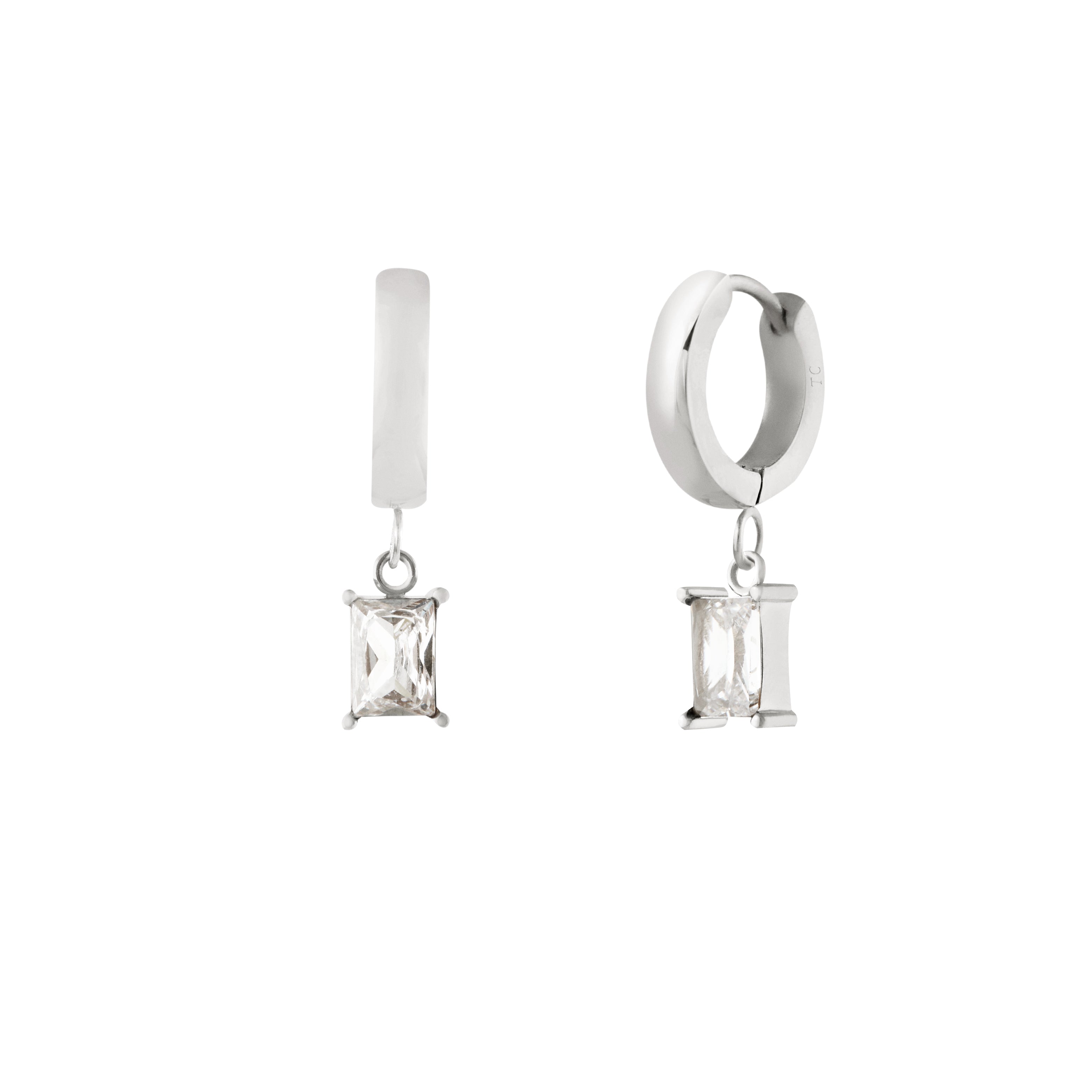 Icy Hoops - Silver – Twenty Compass