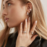 Croissant Ring - Silver Rings Twenty Compass   