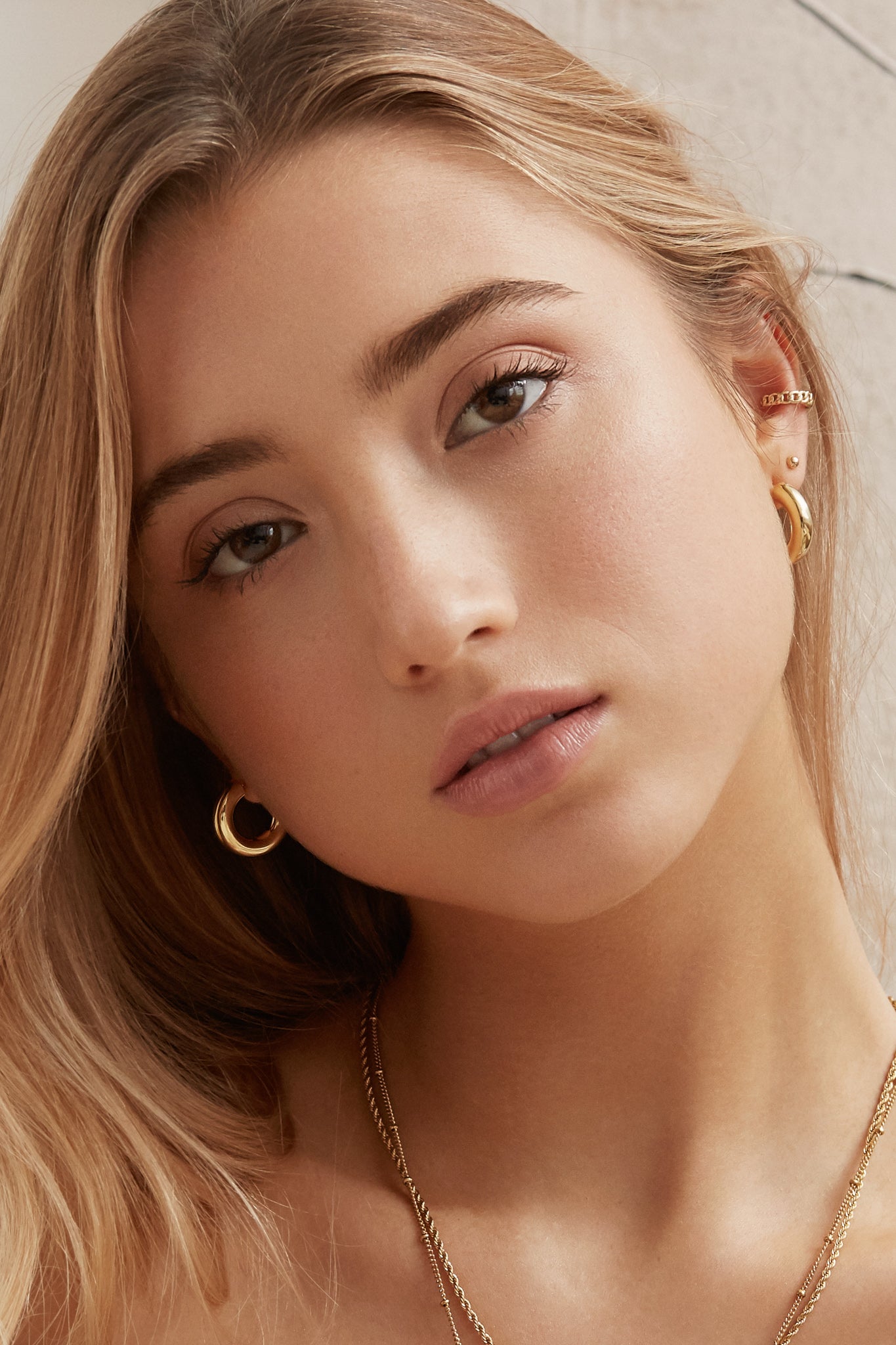 Tiny Spheres Stud Earrings - 14 Karat Gold Earrings Compass Luxe   