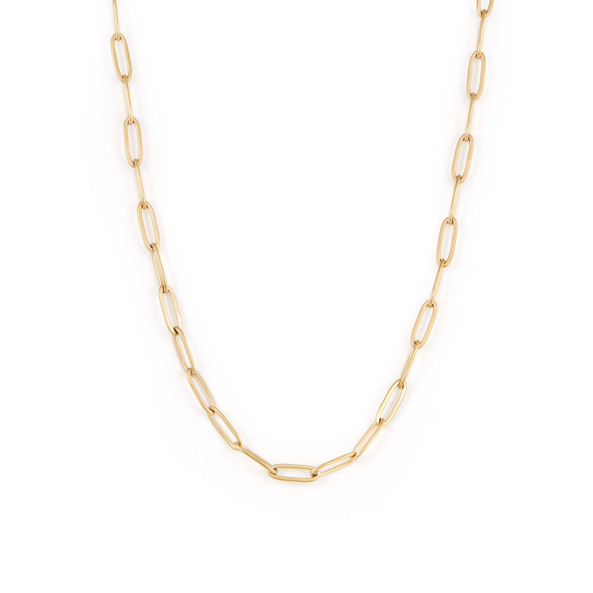 Paperclip Necklace - Gold Necklaces Twenty Compass   