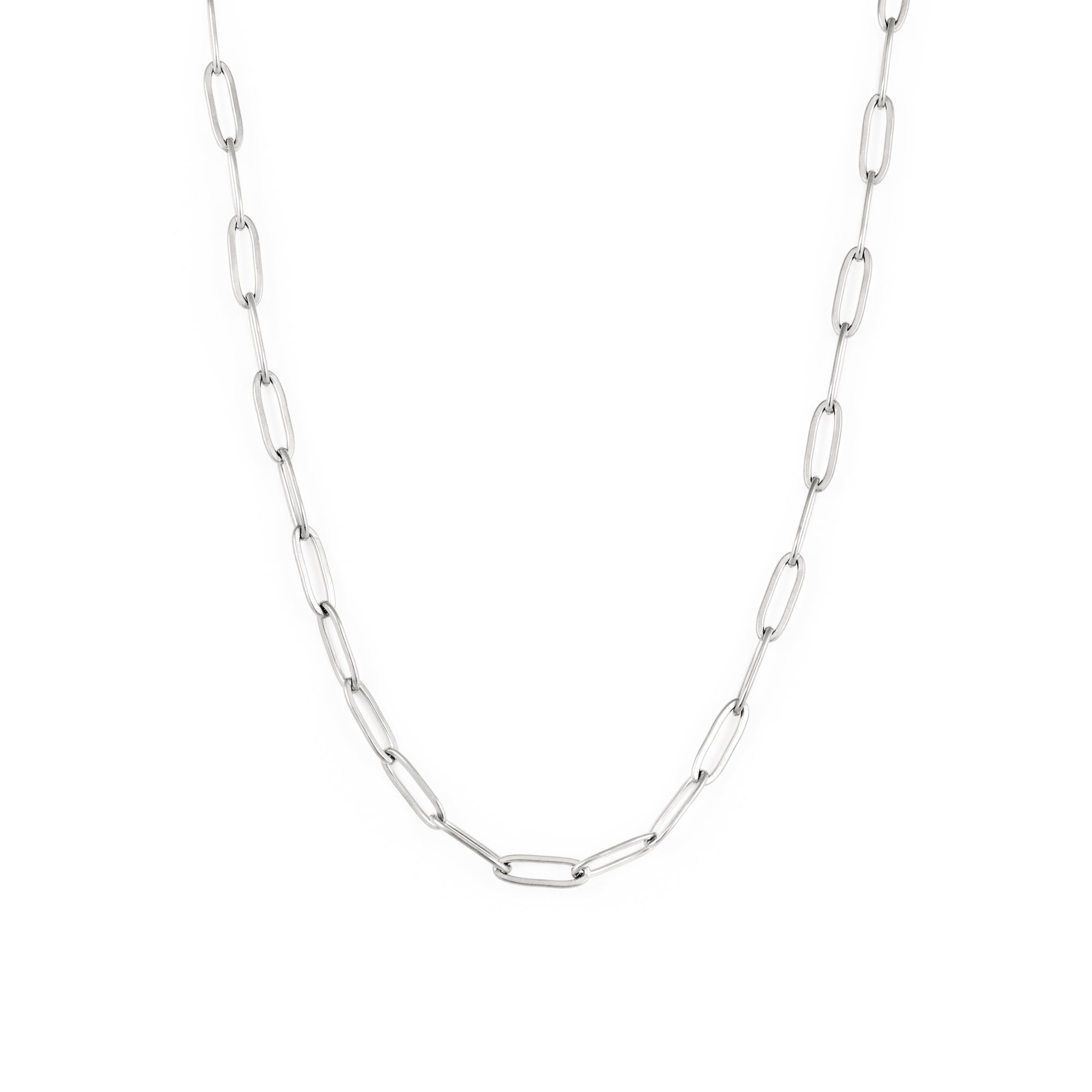 Paperclip Necklace - Silver Necklaces Twenty Compass   