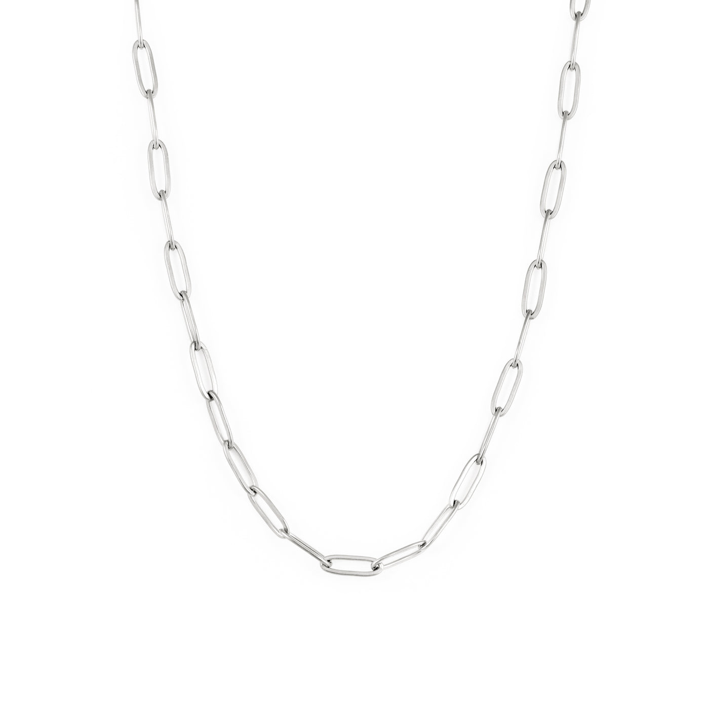 Collier Paperclip - Argent