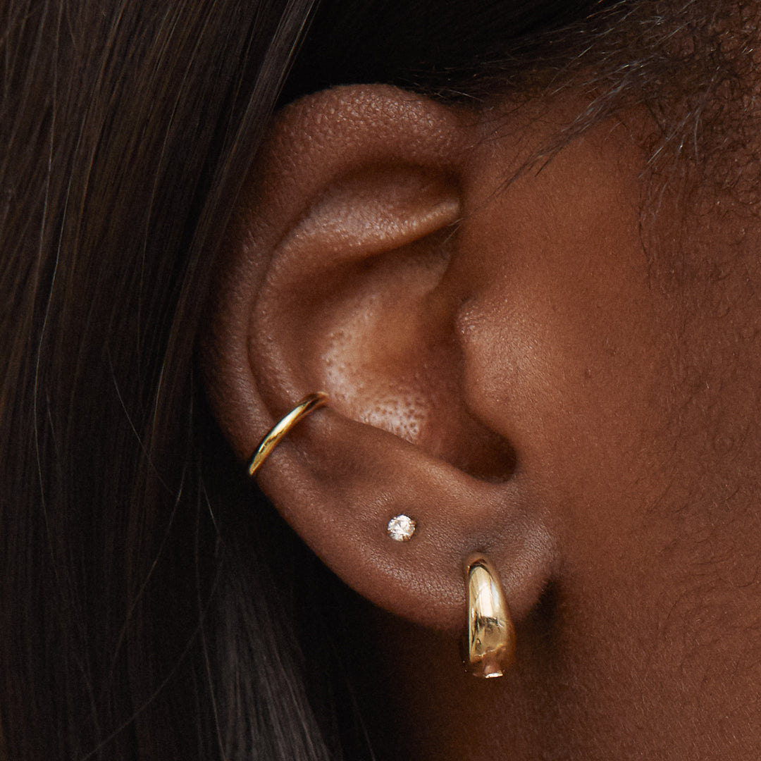 ★早期完売★NUMBERING★A13 Ear cuff #7103★日本未入荷★ Basic Ear Cuff - Gold Vermeil – Twenty Compass