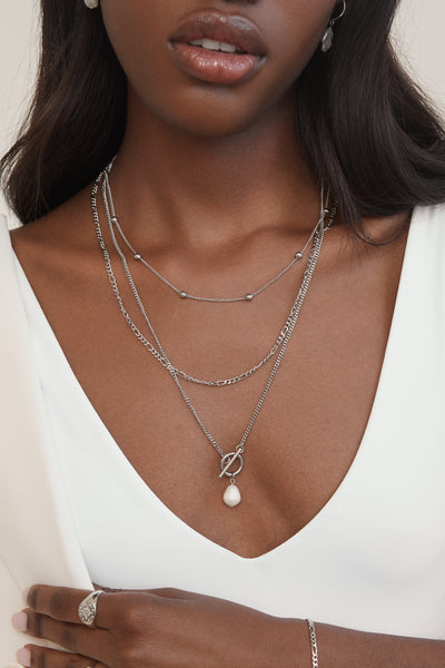 Freshwater Necklace - Silver