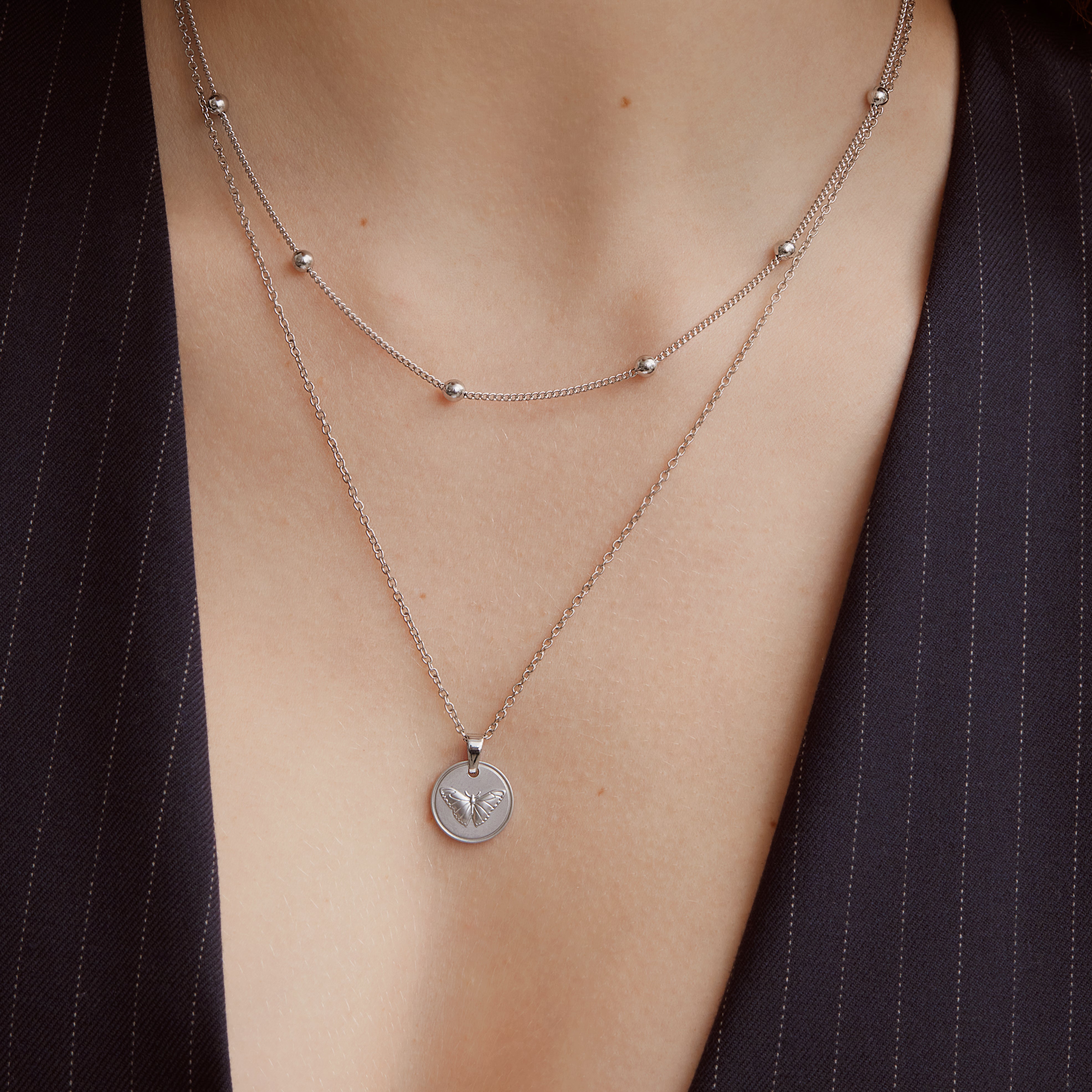 Darling Necklace - Silver Necklaces Twenty Compass   
