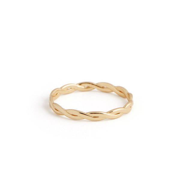 Braided Ring - Gold Rings Twenty Compass    Braided Ring - Gold