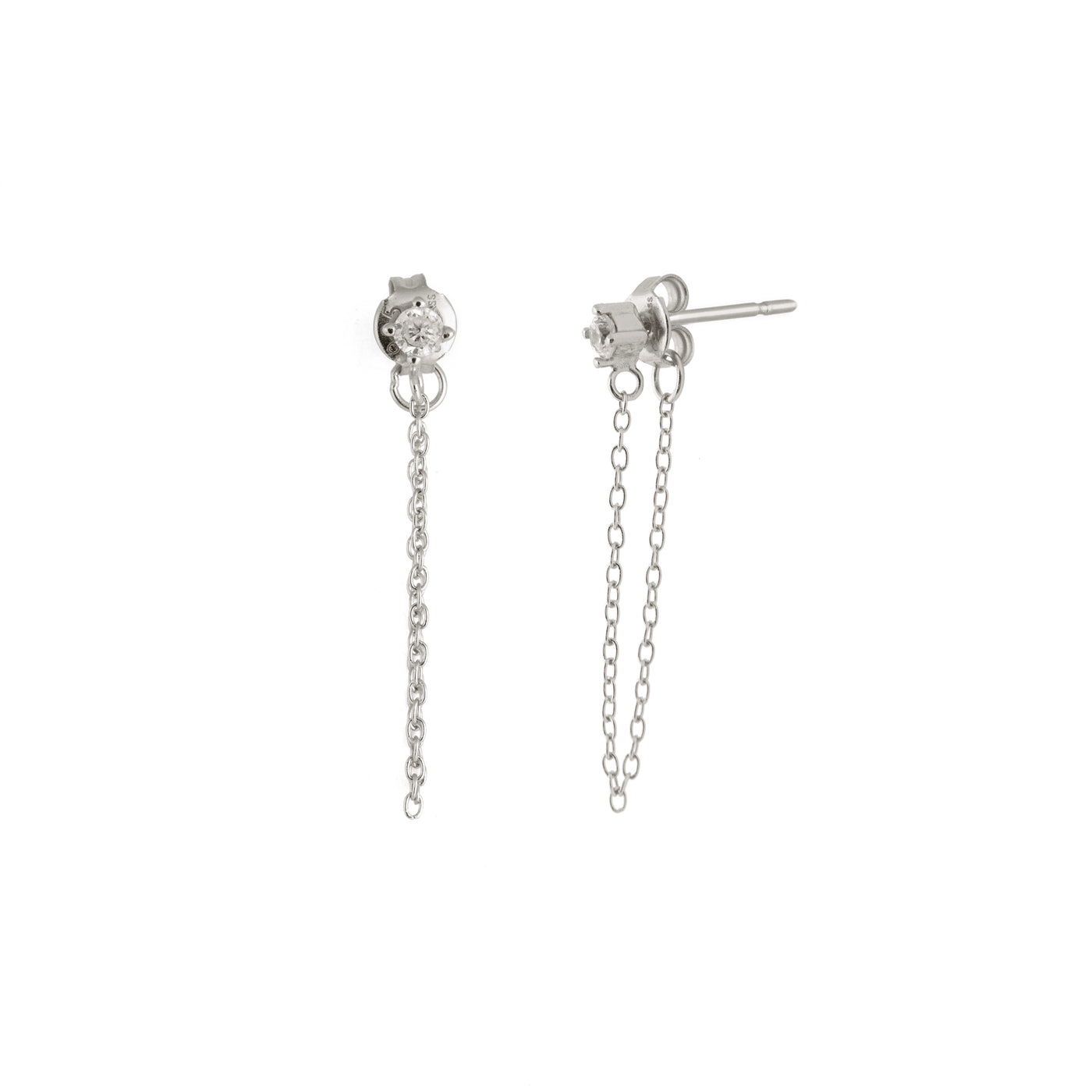 Chain Studs - Argent Sterling