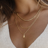 Saint Necklace - Gold Necklaces Twenty Compass   