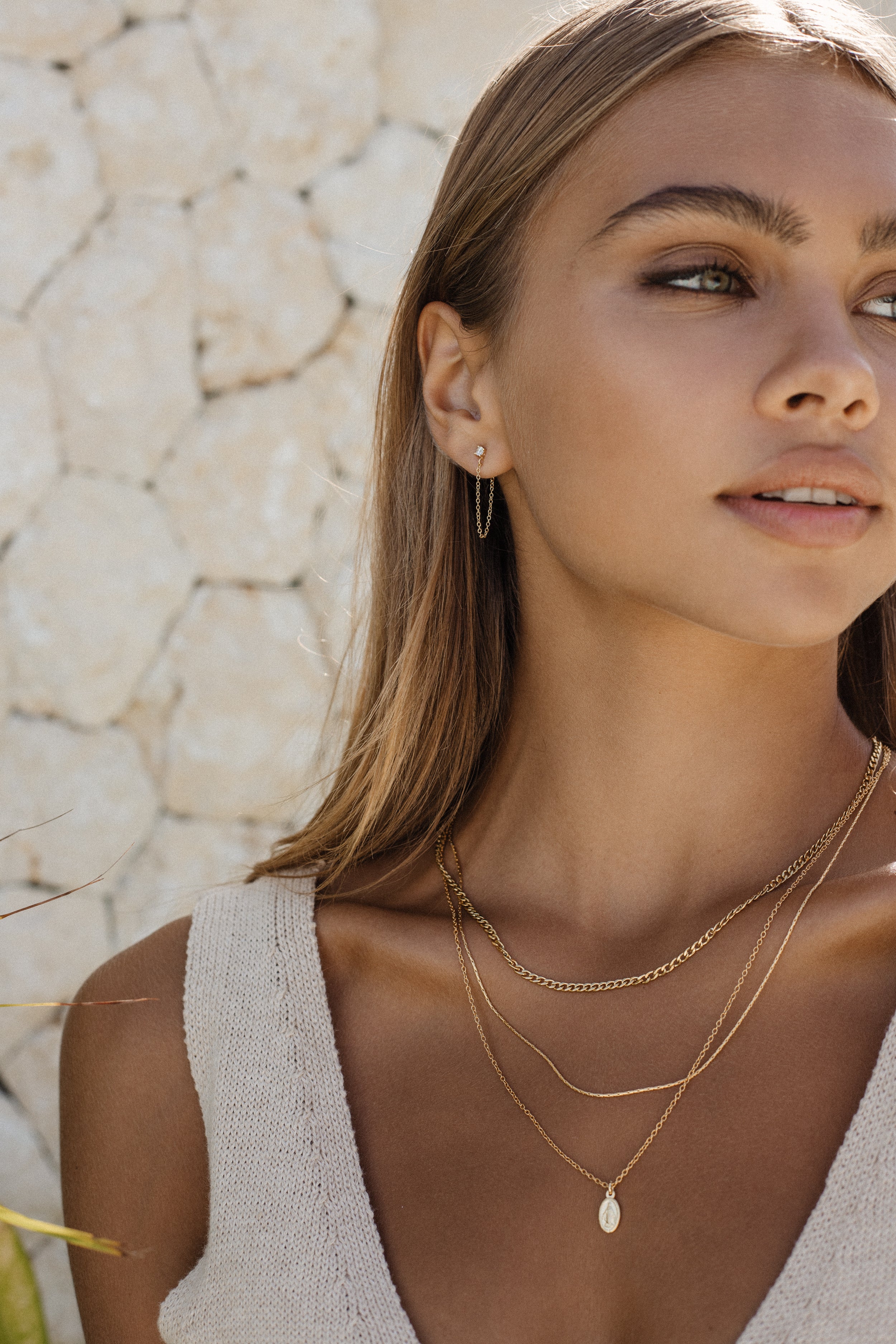 Saint Necklace - Gold Necklaces Twenty Compass   