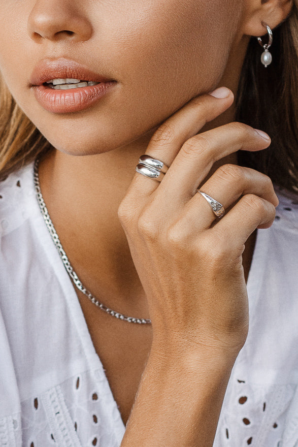 Bague En Argent Massif Forme Dôme, Taille 51 – Occasion