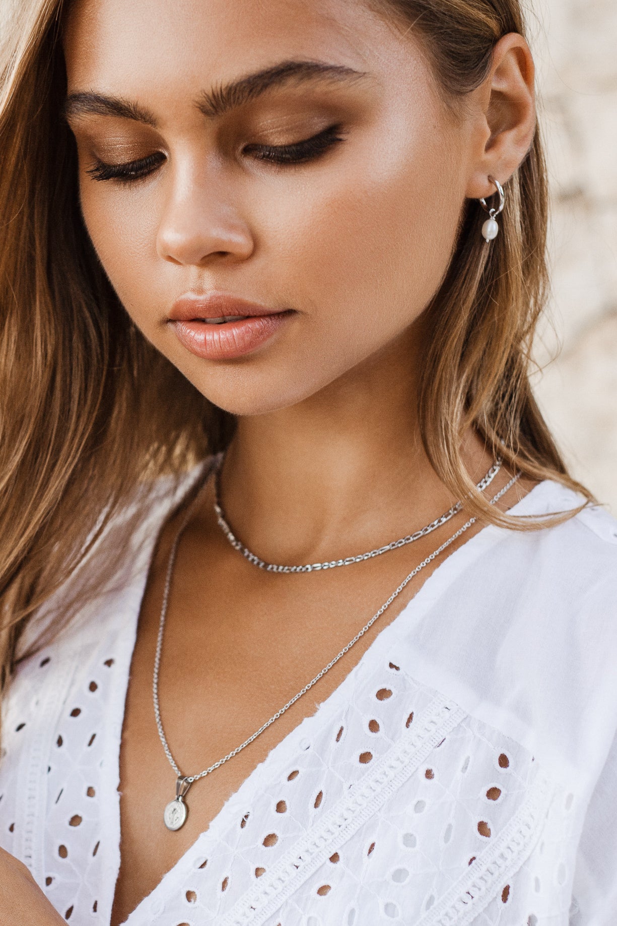 Gigi Necklace - Silver Necklaces TwentyCompass   