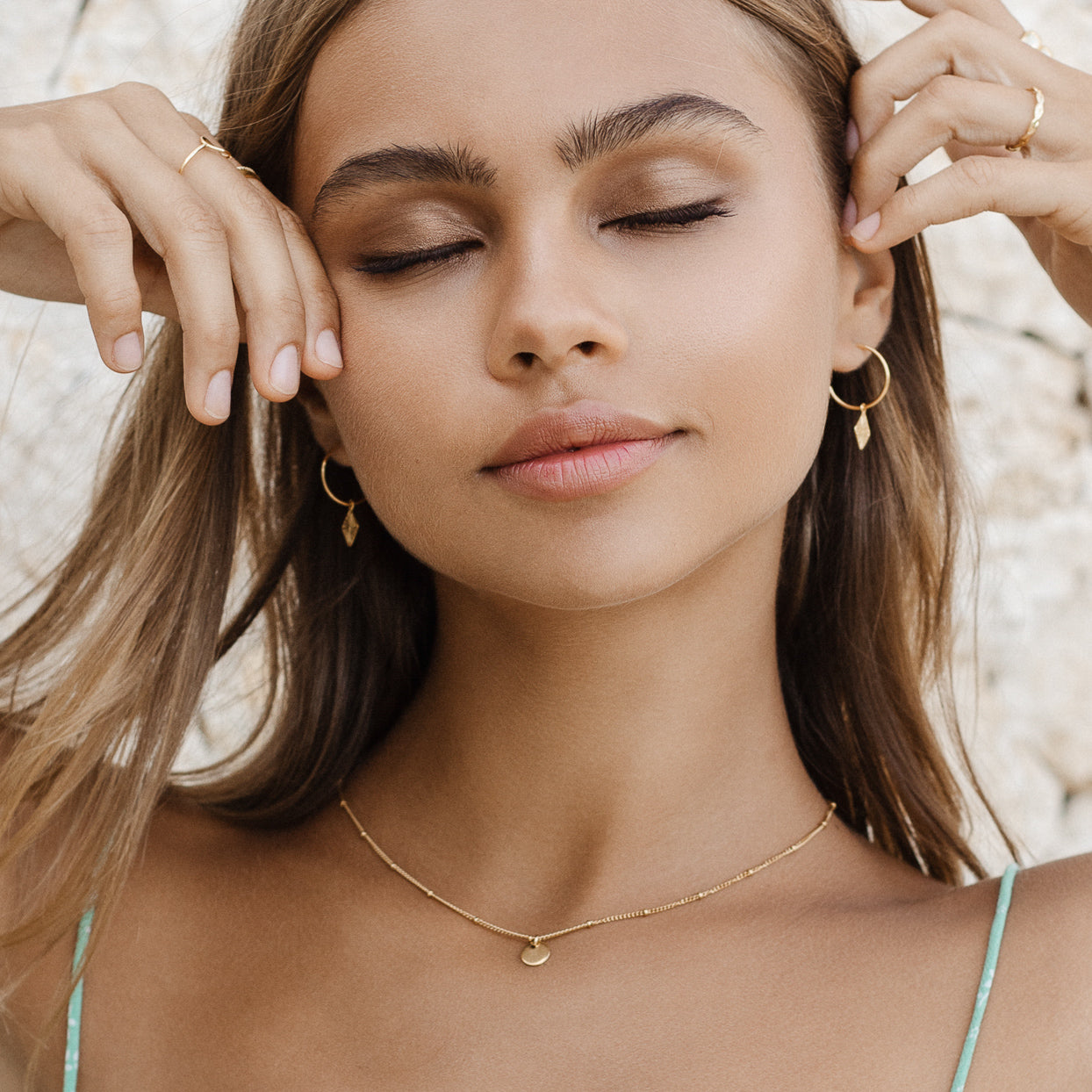 Delicate Necklace - Gold Necklaces Twenty Compass   