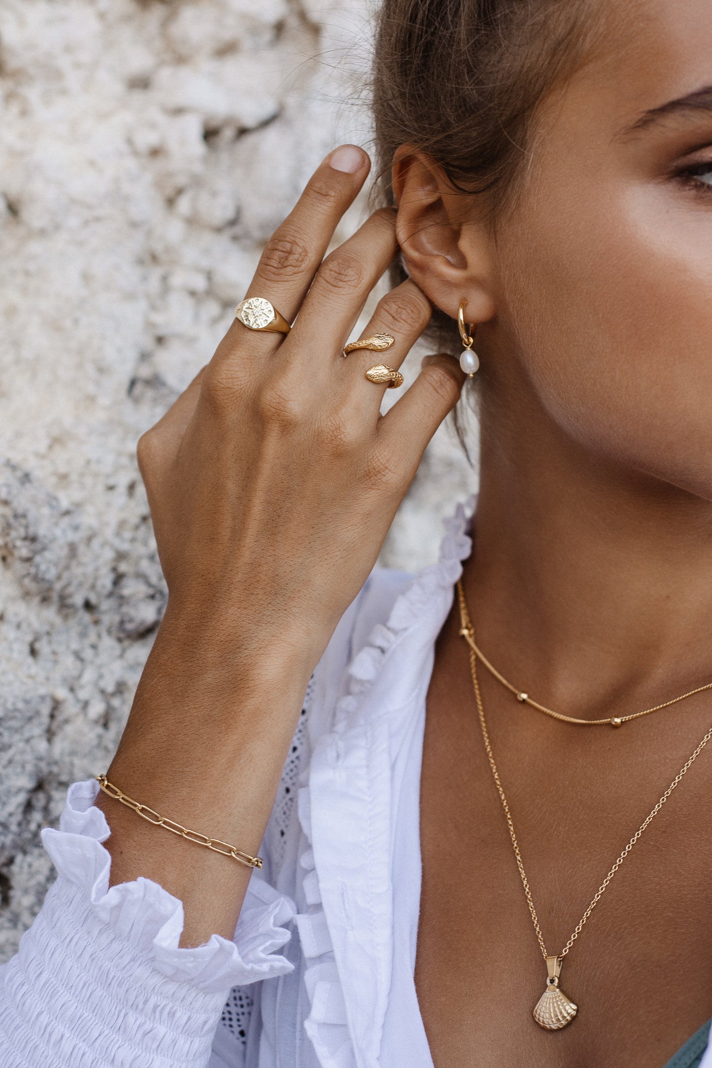 Darling Necklace - Gold Necklaces Twenty Compass   