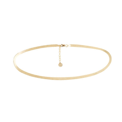 Herringbone Bracelet - 10 Karat Gold