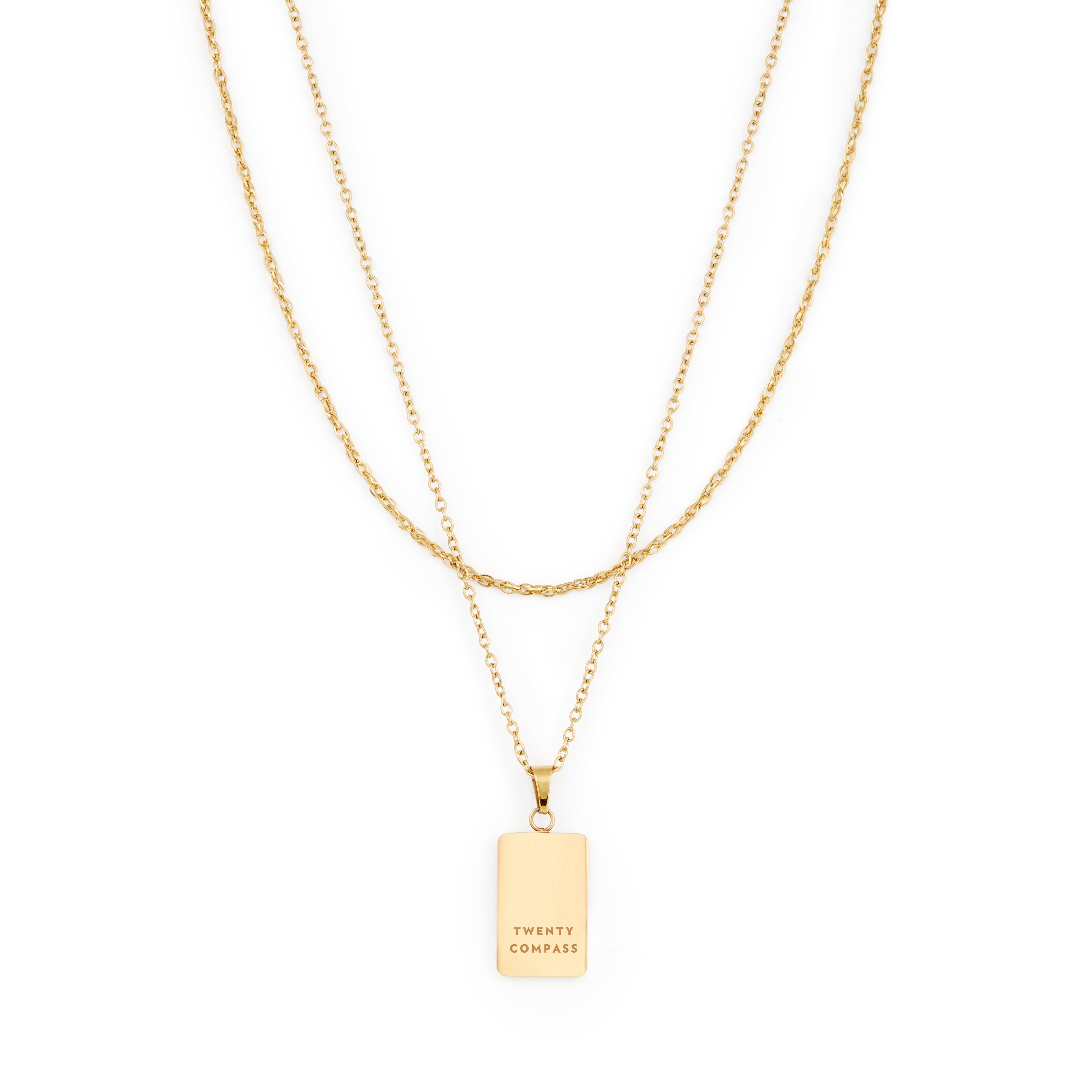Work of Art Necklace - Gold Necklaces Twenty Compass   