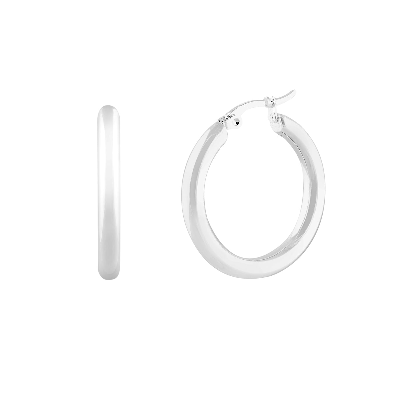 Hailey Hoops - White Silver