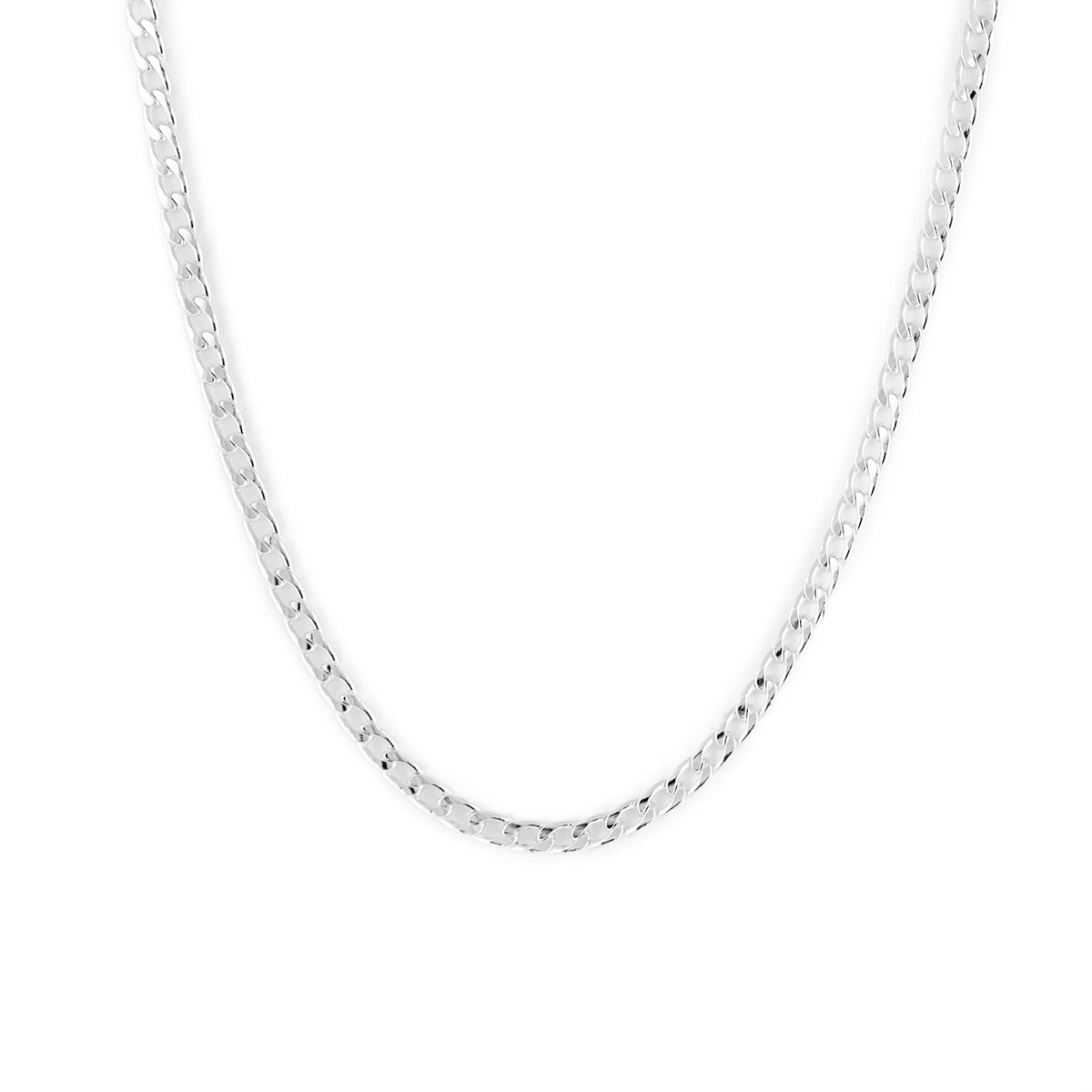 Runway Necklace - White Silver