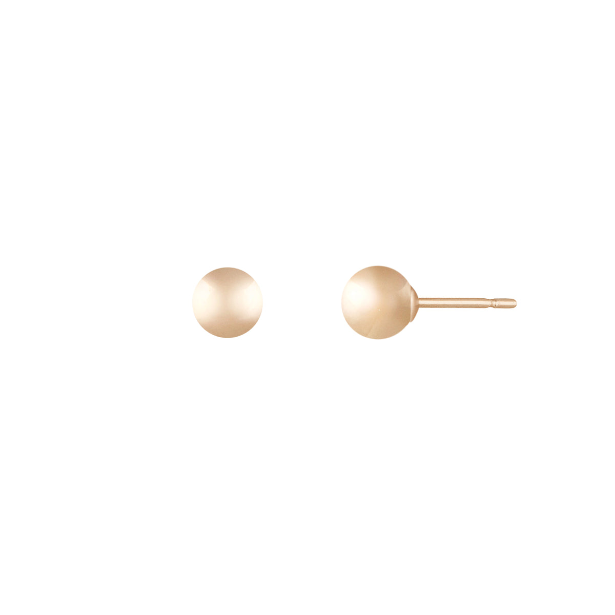 Sphere Studs 5mm - 14 Karat Gold
