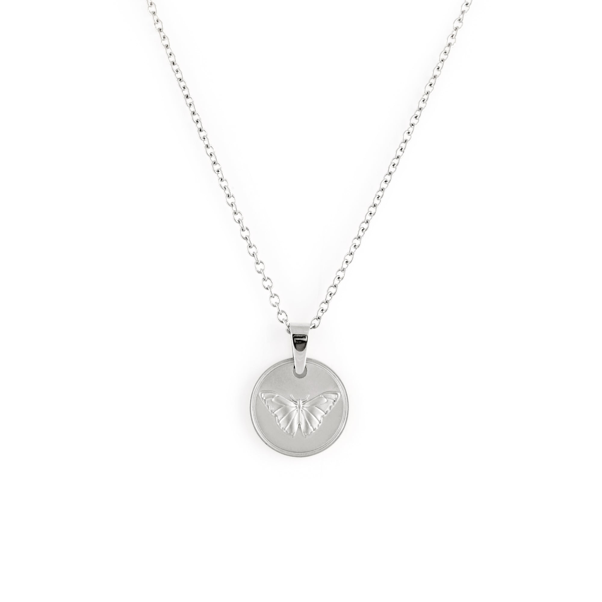 Butterfly Necklace - Silver Necklaces Twenty Compass   