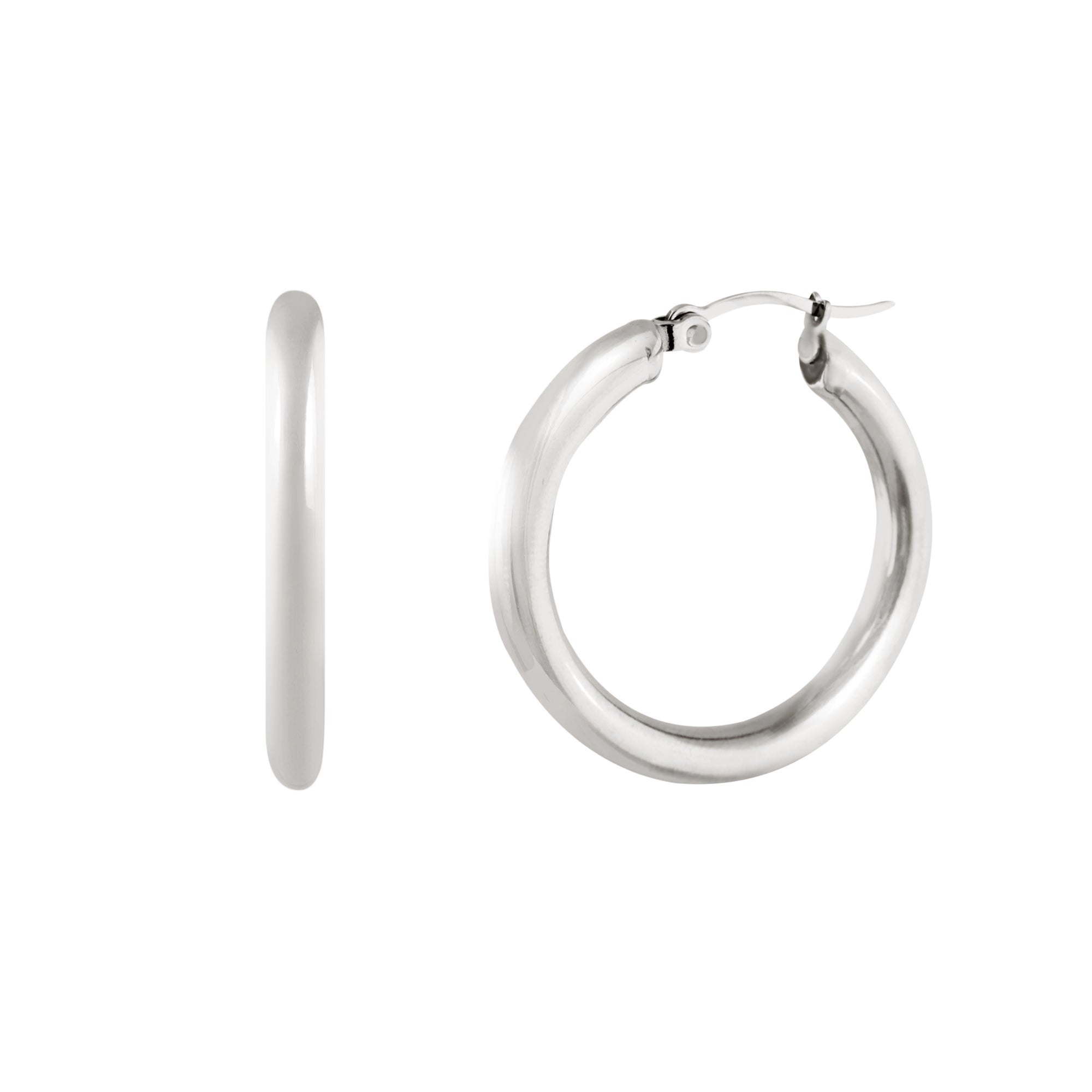 Hailey Hoops - Silver Earrings Twenty Compass   