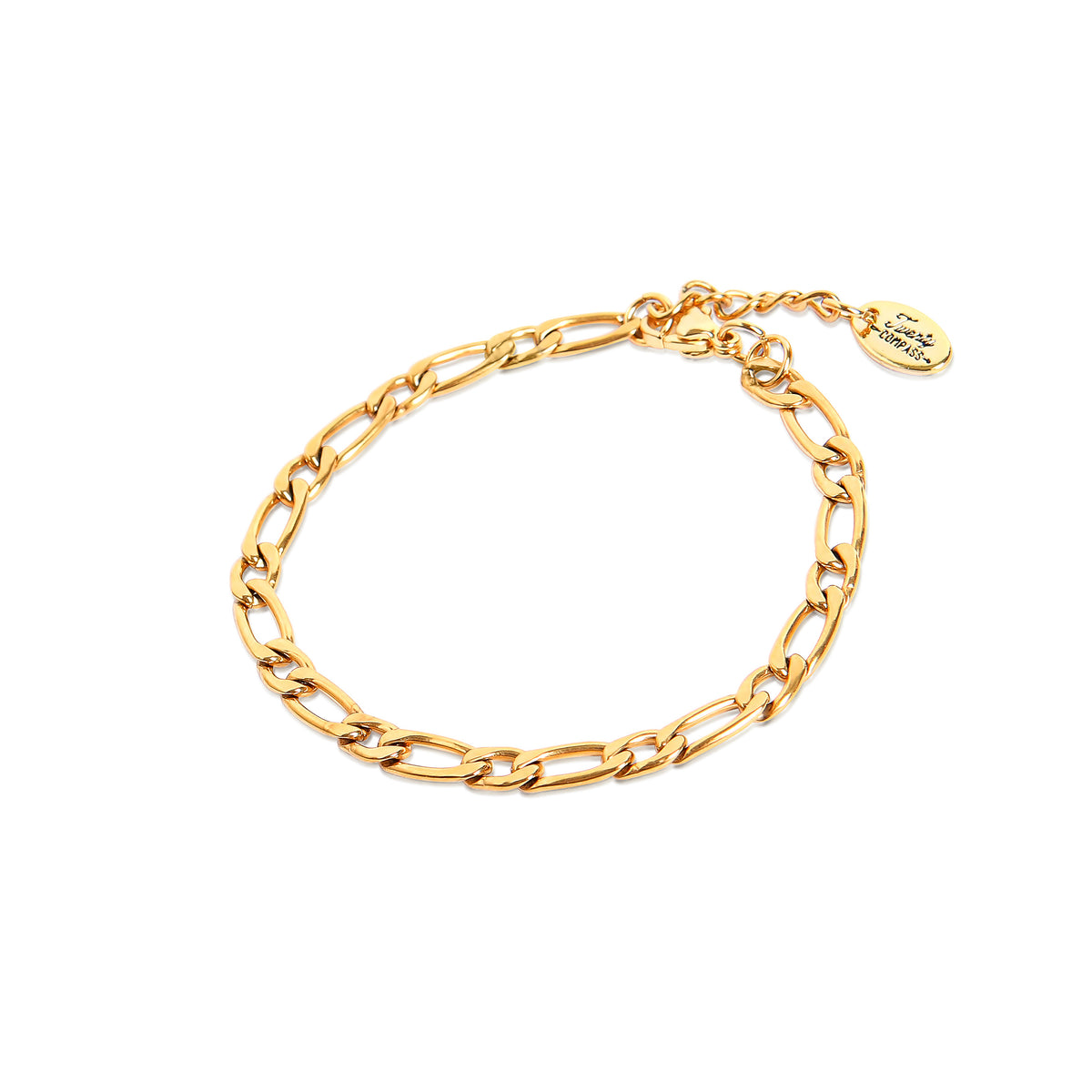 Figaro Bold Bracelet - Gold Plated